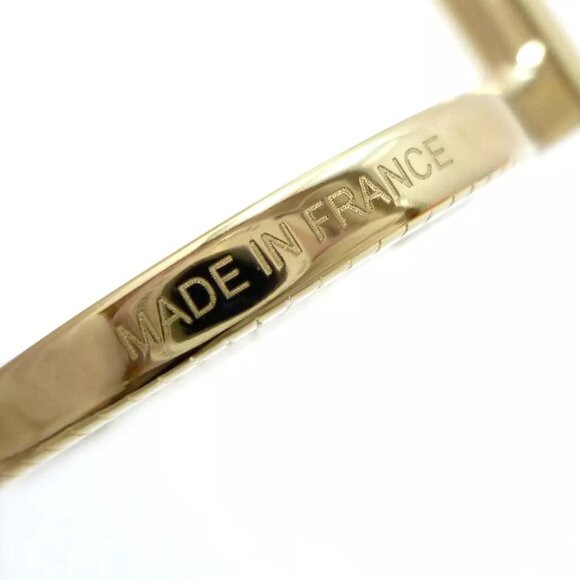 Authentic HERMES Scarves Ring Gold Metallic - Picture 9 of 9